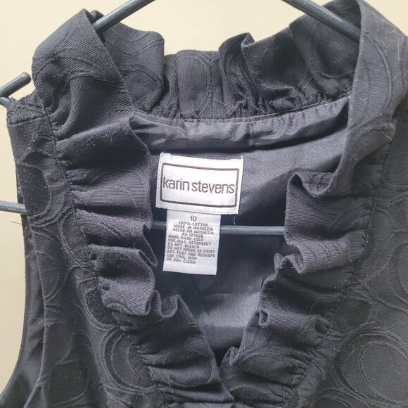 Karin Steven's Little Black Short Dress - Picture 4 of 4